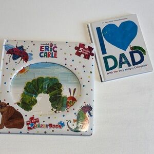 Eric Carle Puzzle Book and I Love Dad Book Set